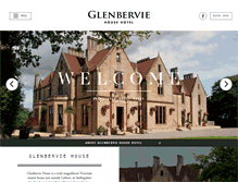Tablet Screenshot of glenberviehousehotel.com